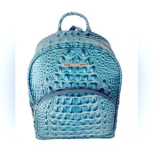 NWT Brahmin Lagoon  Melbourne Crocodile-Embossed Mini Dartmouth Backpack